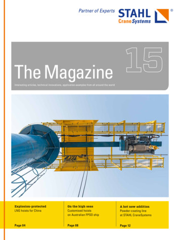 The Magazine - Startseite STAHL CraneSystems