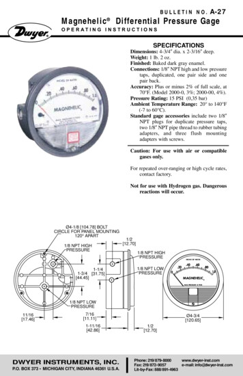 A-27 Magnehelic Differential Pressure Gage