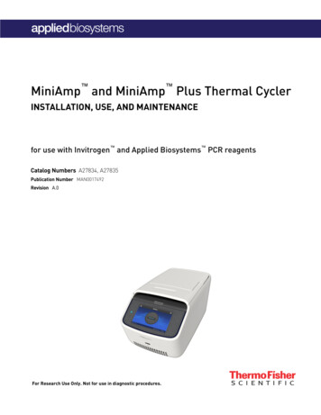 MiniAmp And MiniAmp Plus Thermal Cycler User Guide (Pub .
