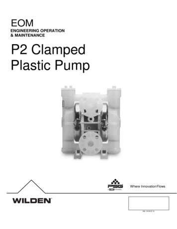 ENGINEERING OPERATION P2 Clamped Plastic Pump