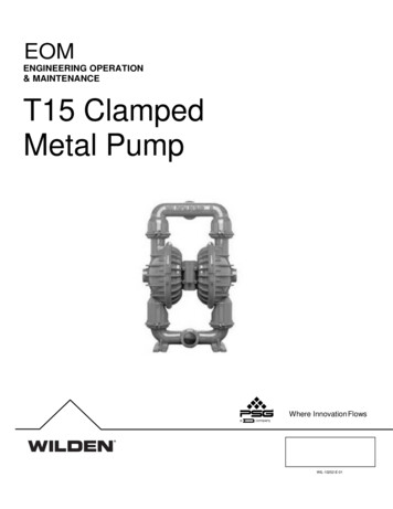 ENGINEERING OPERATION T15 Clamped Metal Pump