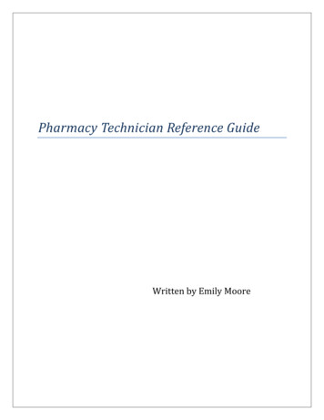 Pharmacy Technician Reference Guide