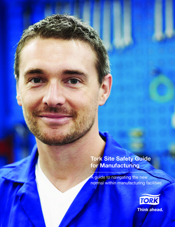 Tork Site Safety Guide For Manufacturing