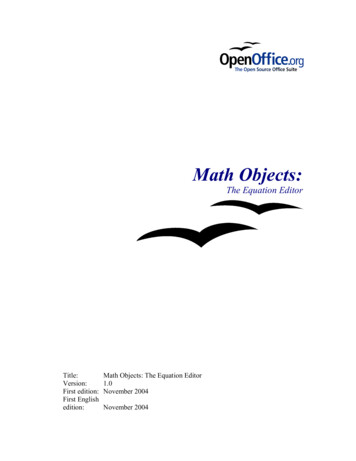Math Objects - The Free And Open Productivity Suite