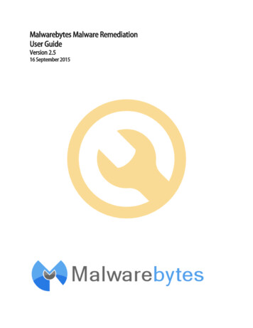 Malwarebytes Malware Remediation User Guide