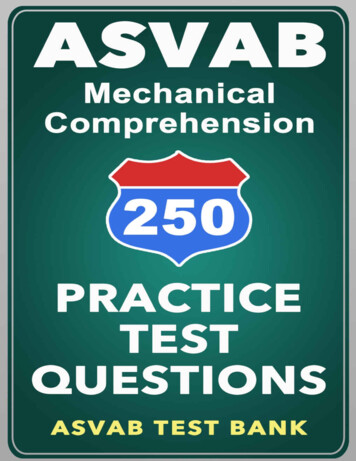 250 ASVAB Mechanical Comprehension - Afreserve 