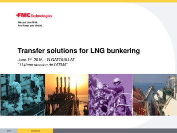 Transfer Solutions For LNG Bunkering