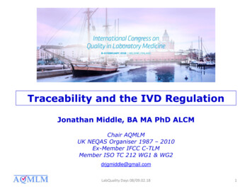 Traceability And The IVD Regulation - Labquality Days