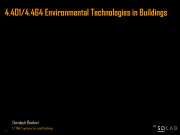 4.401/4.464 Environmental Technologies In Buildings