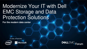 Modernize Your IT With Dell EMC Storage And Data .