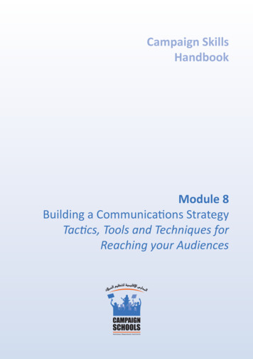 Building A Communications Strategy Tactics, Tools And .