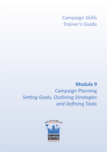 Campaign Planning Setting Goals, Outlining Strategies And .