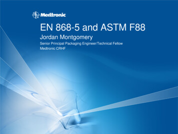 EN 868-5 And ASTM F88