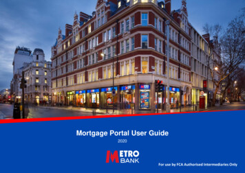 Mortgage Portal User Guide - Metro Bank