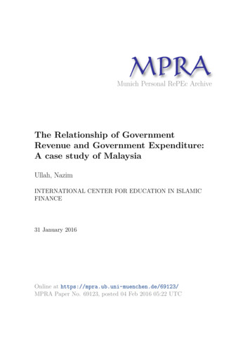 The Relationship Of Government Revenue And Government .