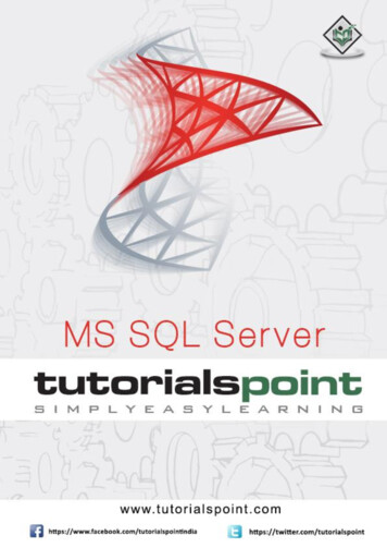 MS_SQL_Server_Tutorial.pdf - Tutorialspoint