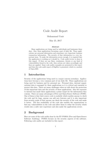 Code Audit Report - Ut