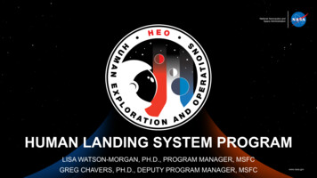 HUMAN LANDING SYSTEM PROGRAM - NASA