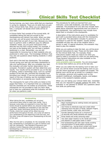 Clinical Skills Test Checklist - Prometric