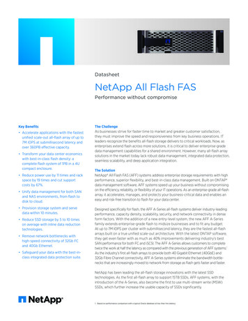NetApp Datasheet - NetApp All Flash FAS