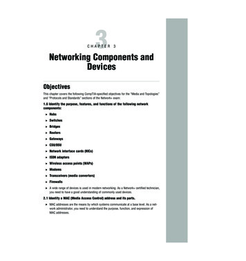 CHAPTER 3 Networking Components And Devices
