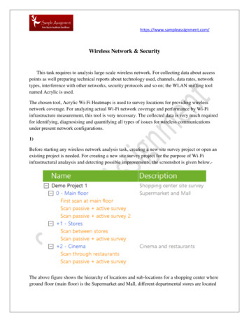 Wireless Network & Security