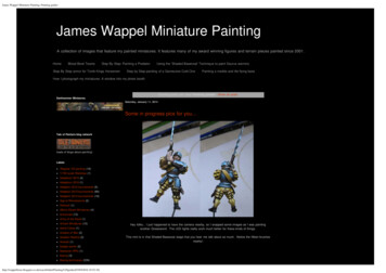 James Wappel Miniature Painting: Painting Guides