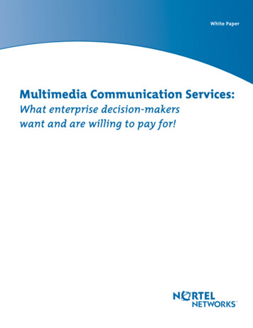 Multimedia Communication Services