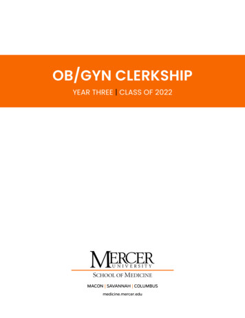 OB/GYN CLERKSHIP - Drcolquitt 