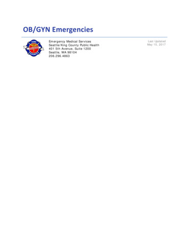 OB/GYN Emergencies - EMS Online