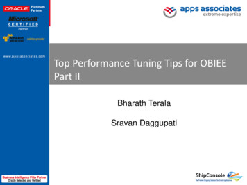 Top Performance Tuning Tips For OBIEE Part II