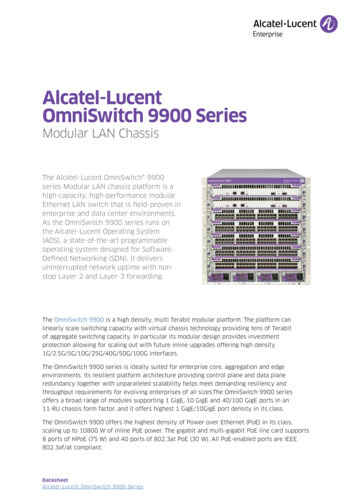 Alcatel-Lucent OmniSwitch 9900 Series - Al-enterprise 