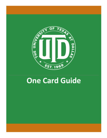 One Card Guide FY21