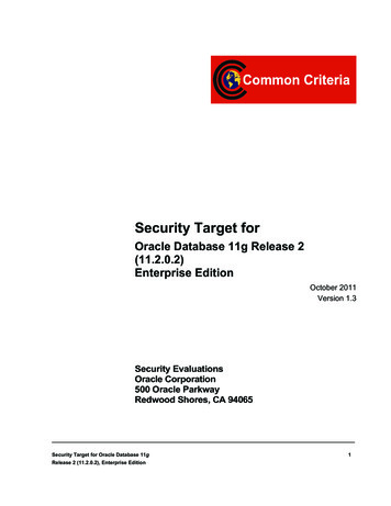 Security Target For - Oracle