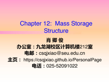 Chapter 12: Mass Storage Structure - GitHub Pages