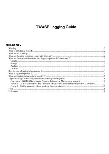 OWASP Logging Guide