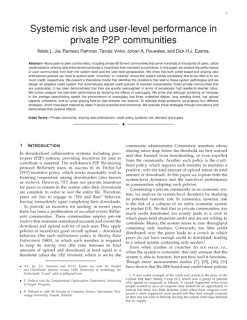 Systemic Risk And User-level Performance In Private P2P .