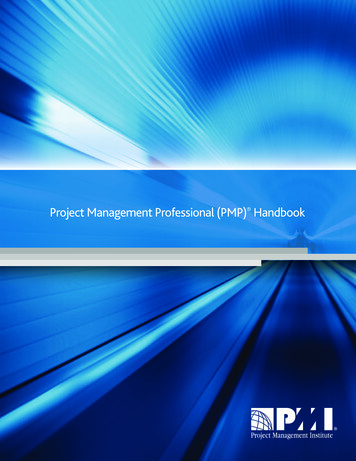 Project Management Professional (PMP) Handbook