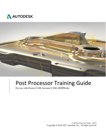 Post Processor Training Guide - Autodesk
