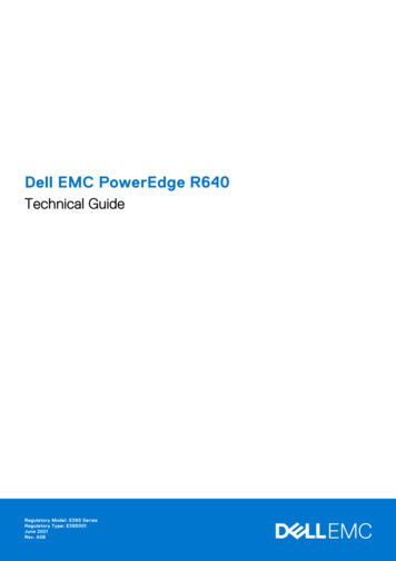 Dell EMC PowerEdge R640 Technical Guide