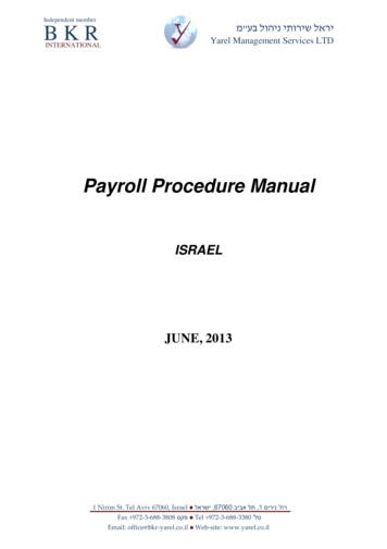 Payroll Procedure Manual