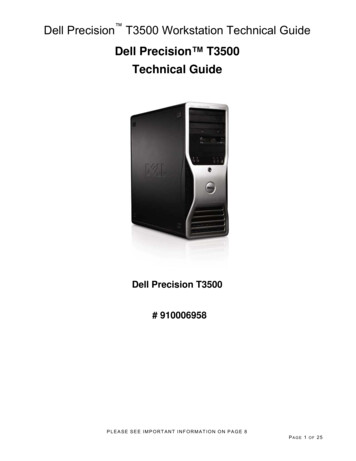 Dell Precision T3500 Technical Guide