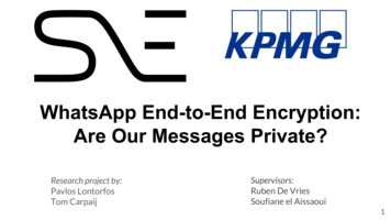 Are Our Messages Private? WhatsApp End-to-End Encryption