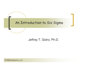 An Introduction To Six Sigma - Innocentrix