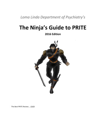 The Ninja’s Guide To PRITE