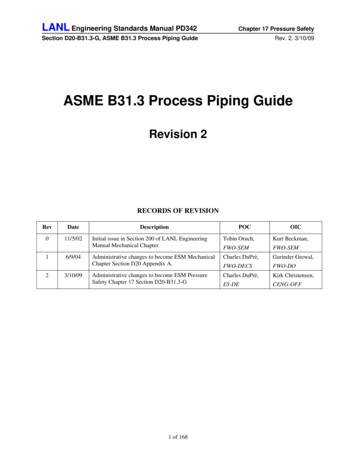 ASME B31.3 Process Piping Guide - Los Alamos National .