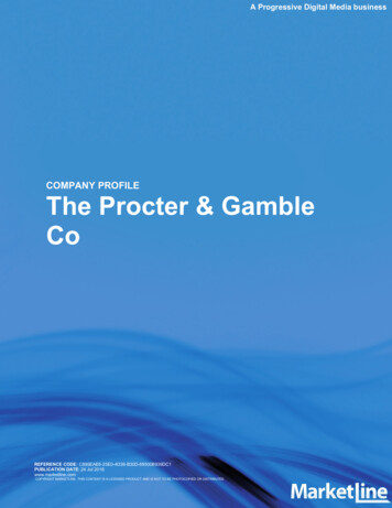 Co The Procter & Gamble COMPANY PROFILE