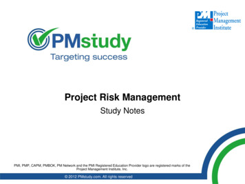 Project Risk Management - PMstudy