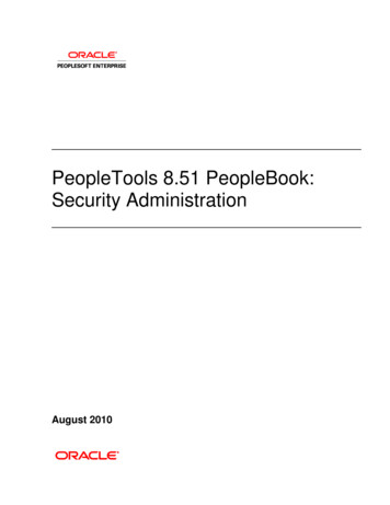 PeopleTools 8.51 PeopleBook: Security Administration