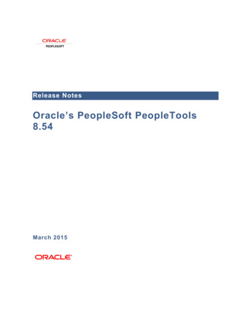 Oracle’s PeopleSoft PeopleTools 8 - IT@UMN